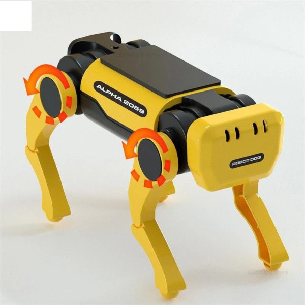 Elektrisk Mekanisk Hund Ko Børn Pædagogisk Samling Teknisk Puslespil Legetøj Bionisk Smart Robot Hunde Legetøj