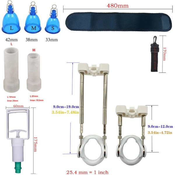 Hann Penis Båre Forstørrelse Belte Belte Set Masturbator Penile Enlarger Extender