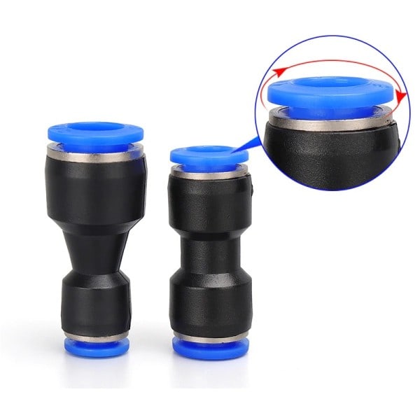 Plast stik PU PG 4mm 6mm til 8mm 10mm Luft vand Slange Rør Push-in Lige Gas Quick Connectors