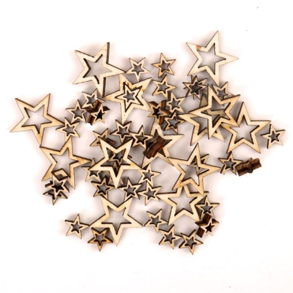 Tre Hul Stjerne Shape Scrapbooking Utsmykning Håndverk Håndlaget Hjemme Bryllup Dekorasjon Tilbehør