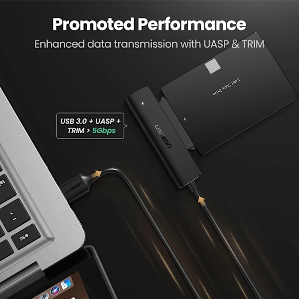 SATA USB omvandlare USB 3.0 till SATA adapter