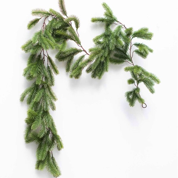 Keinotekoinen joulu seppele muratti viini kausi mänty neulat sypressi seppele vihreä kasvi joulu kodin sisustus