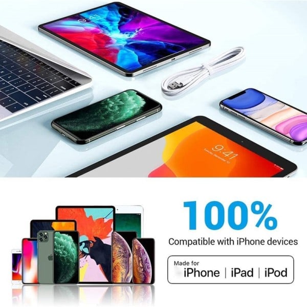 5kpl pikalataus USB laturi kaapeli iPhonelle