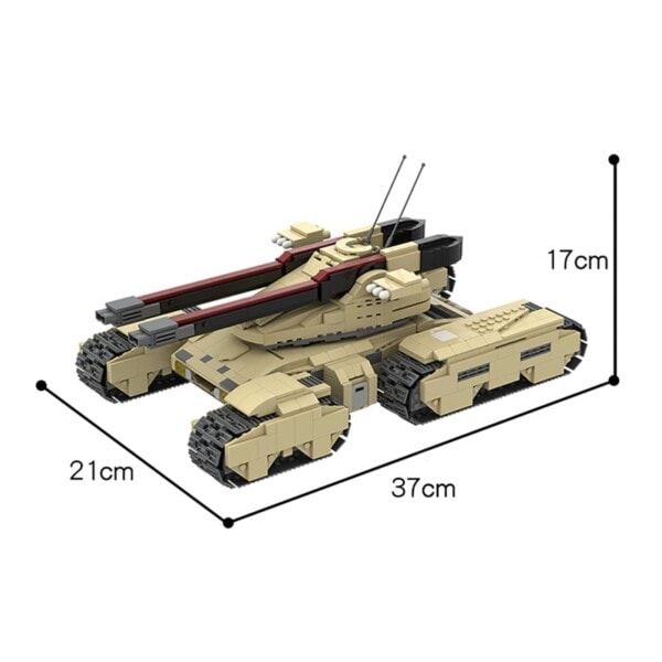 Klassisk Brick Tank Modell Bygning Klosser High-tech Hær Soldat MK-3 M1A2 Abrams Tank Leketøy