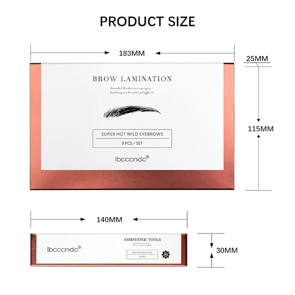 Brow Eyelash Lamination Kit Safe Brow Lift Eyebrow Lifting 3D Effect Protable Travel Kit
