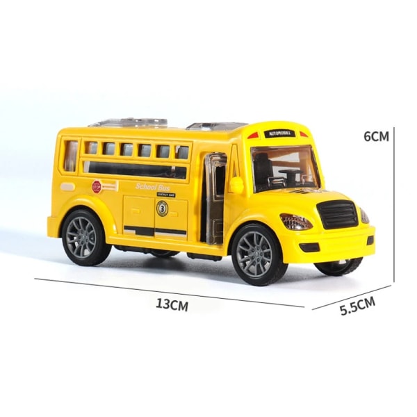 Barn's leker skole buss leketøy modell for barn rebound bil julegave