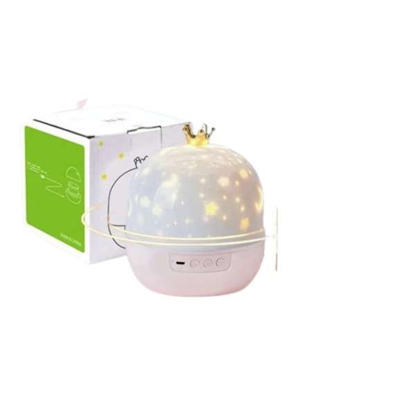 Galaxy Light Projektori Star Yövalo Bt Kaiutin Kaukosäädin Ladattava Kierrä Led lamppu
