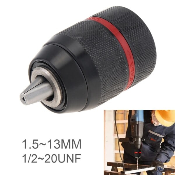 1,5-13mm avaimeton metalli pora istukka adapteri itselukittuva pora terä pidin