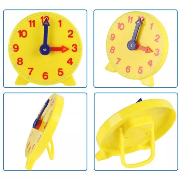 Børn Montessori Ur Pædagogisk Legetøj Time Minute Sekund Kognition Farverige Ure Legetøj