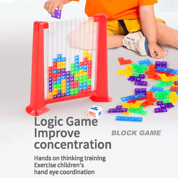 3D Tetris Färgglada Byggnadsblock Förbytbara Pussel Kreativt Skrivbord Tangram Spel Klassisk Vetenskap Utbildning Barn leksak