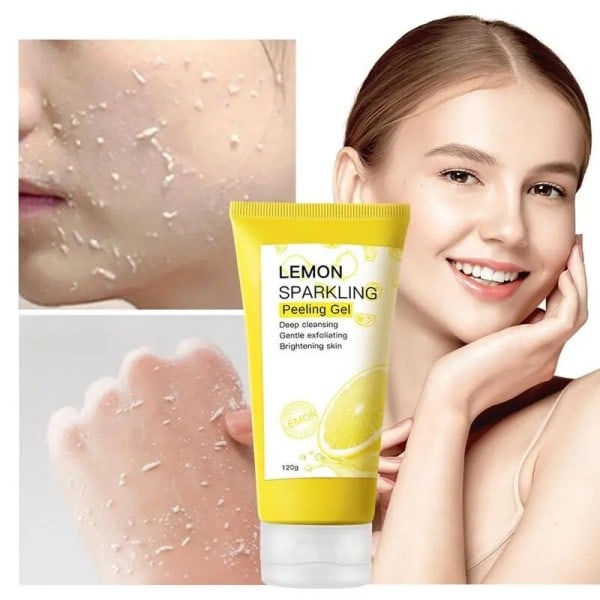 Citron Peeling Gel 80g Rensende Scrub Til Ansigt Hud Opstramning Fugtgivende Hud Skåsom Fjerner døde hudceller eksfoliator