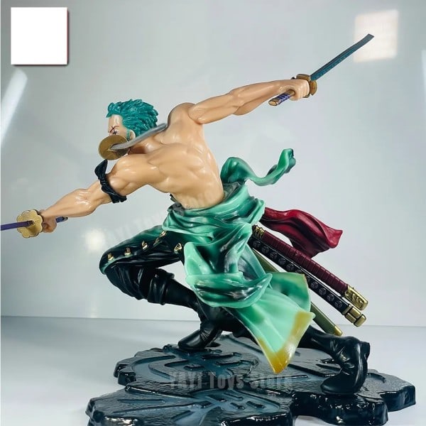 One Piece 10cm Anime Figur GK Roronoa Zoro Tre-blade Sa-maximum Manga Anime Statue