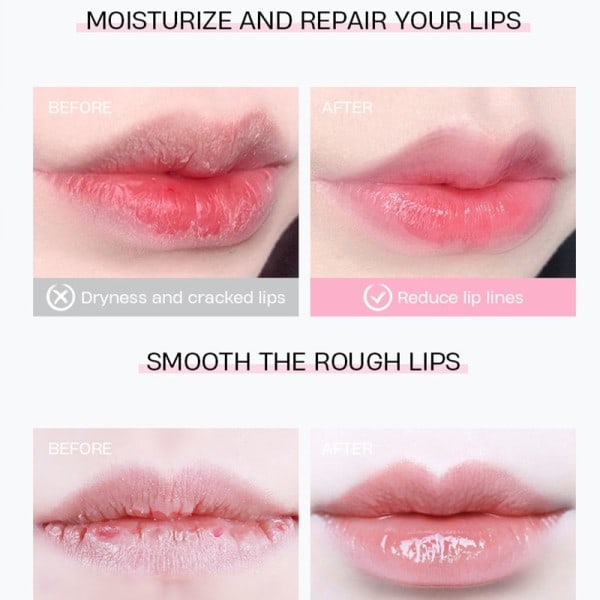 Sakura Läpp Sömn Mask Hydraterande Fukt Närande Rynkla Utjämnande Torrhet Läpp Mask