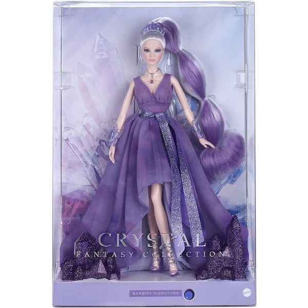 Barbie Crystal Fantasy Collection Ametisti nukke tytöille
