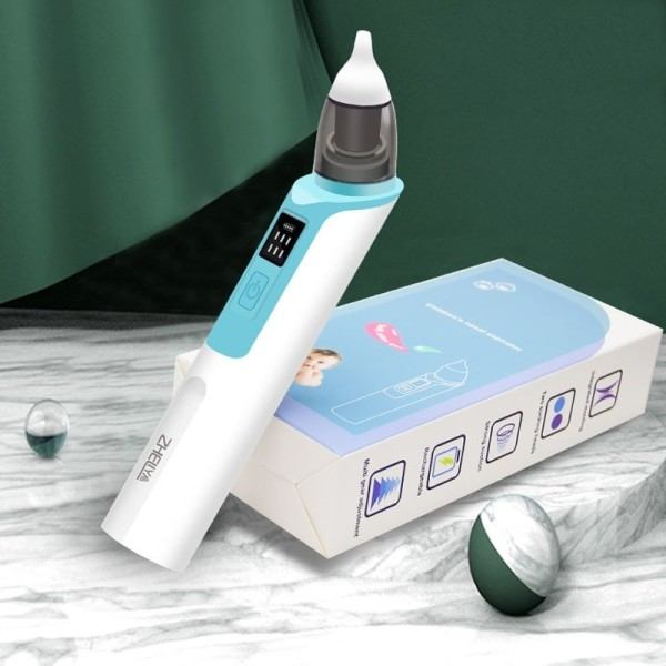 Elektrisk Næseabsorber Silent Baby Obstruktion Rhinitis Cleaner Nasal Aspirator
