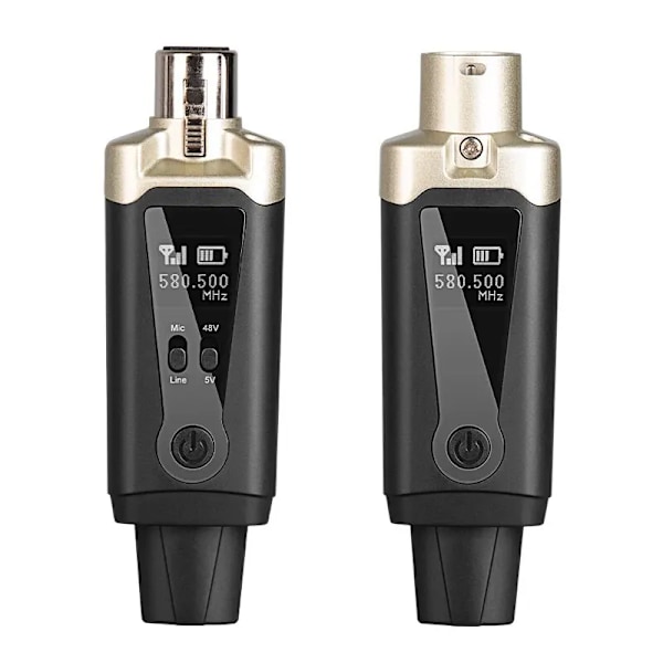 Langaton mikrofoni järjestelmä XLR mikrofoni muunnin sovitin UHF automaattinen lähetin asennus