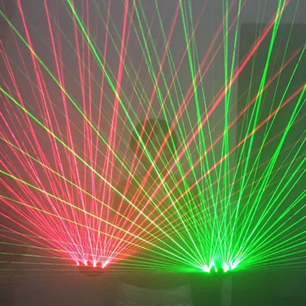 Ladattava teho laser lamppu lava valo tanssi lava DJ bileet esitykset LED valo käsineet