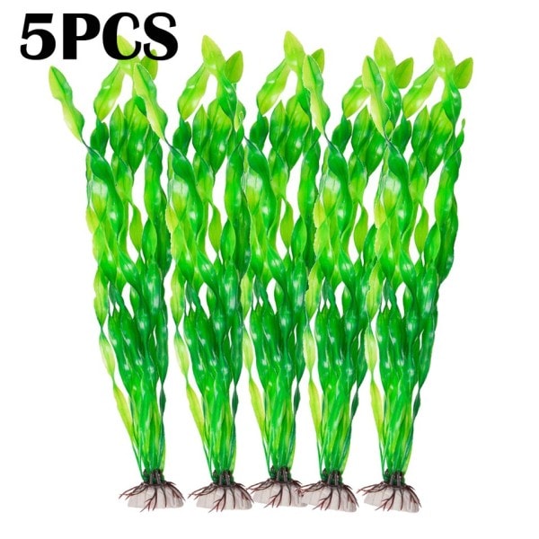 5 Plast Akvarie Planter Fisk Tank Dekoration Kunstig Tang Vand græs Undervands Planter Til Akvarie