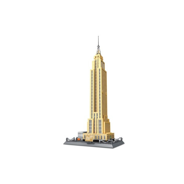 New York Empire State Building Blocks Brick Tower Church University Model Uddannelse Byggeri Legetøj