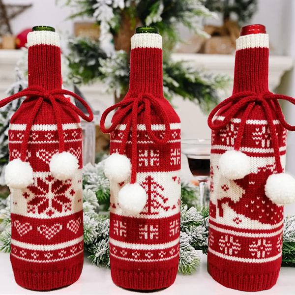 Jul vin flaske cover god jul pynt jule pynt