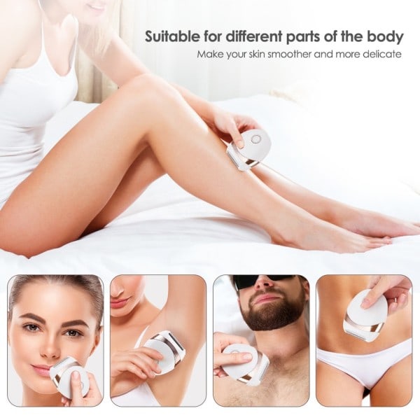 Dame Elektrisk Epilator USB Oppladbar Barbermaskin Bikini Underarm Bein Ansikt Hårfjerning Trimmer