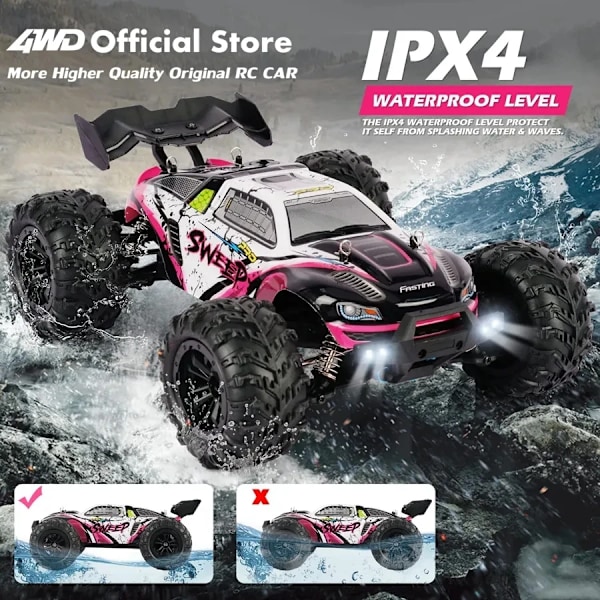 El Høj Speed Racing Fjernbetjening Kontrol Monster Lastbil