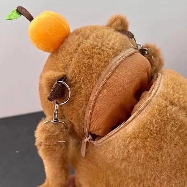 Plysch ryggsäck mode plushie docka päls väska barn's väska axel väska mini ryggsäck