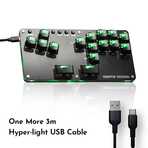 Fightstick Hitbox Leverless Controller Mini Stickless Arcade Stick For PC /Ps3/ Ps4 /Switch