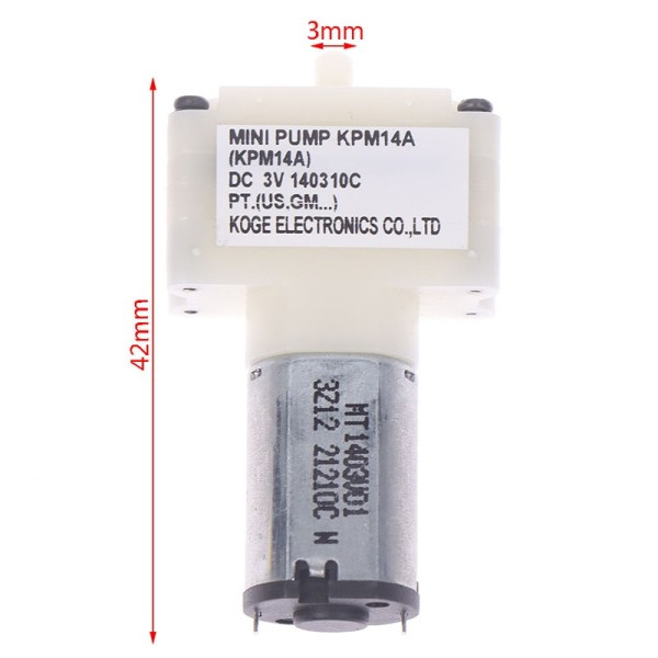 1PC KPM14A DC 3V Mikro Mini Luft Tryck Pump DIY Elektrisk Blod Sfygmomanometer Akvarium Fisk Tank Luft Pump Ny