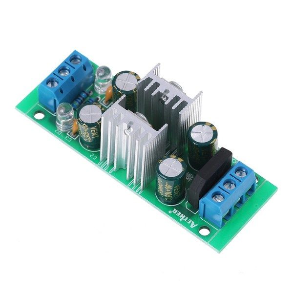 Bra kvalitet DC 18~35V LM7815 + LM7915 + - 15V Dubbel spänning regulator likriktare bro strömförsörjning modul