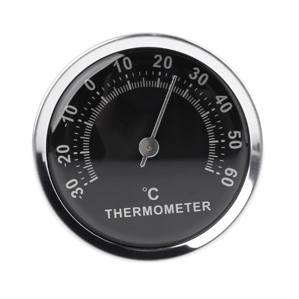 Mini termometer mekanisk ingen batteri analog 58mm bil temperatur måler