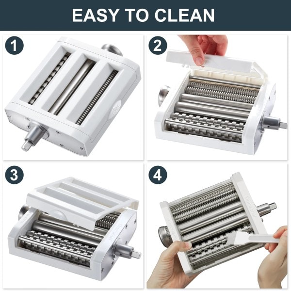 3-i-1 Pasta Roller og Cutter Tilbehør til Kitchenaid Standard mixer