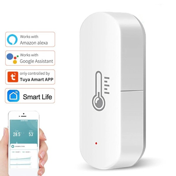 WiFi Temperatur Fugtighed Sensor Smart Life APP Monitor Smart Home