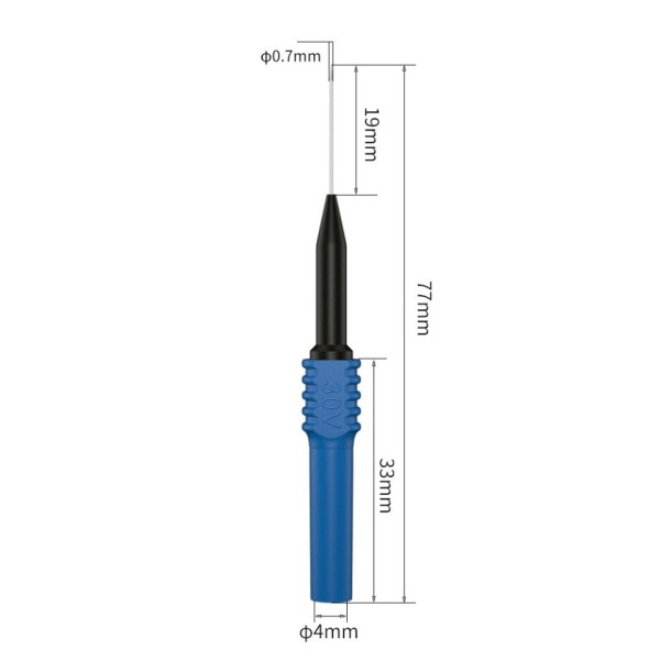 5st Test Sond Full Isolering Säkerhet Piercing Test Pin Icke-förstörande Puktur Nålar Set