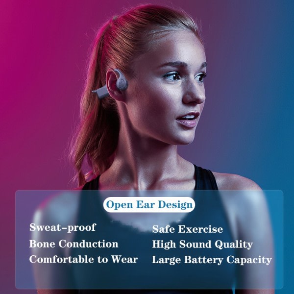Hörlurar Bluetooth Headset  Trådlöst Sport Hörlurar