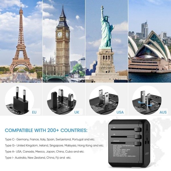 Internationell resor adapter resor laddare