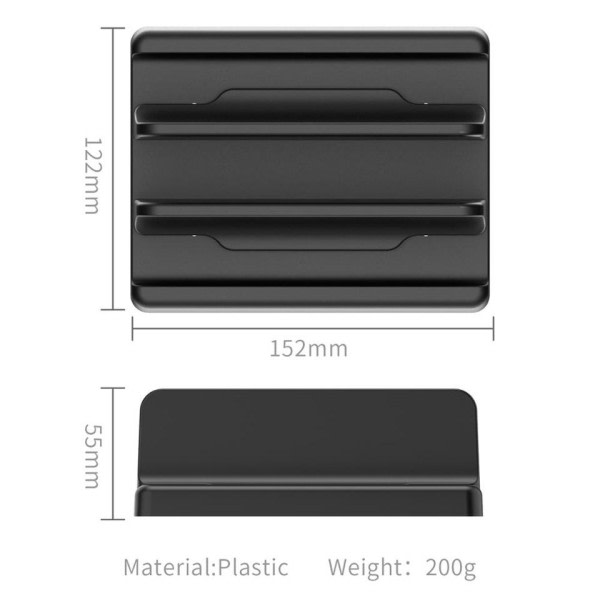 Plast Lodret Laptop Stativ Holder Justerbar Desktop Notebook Dock computer stander
