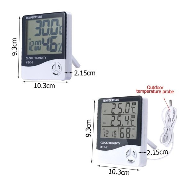 Mini LCD langattomille lämpömittarille LCD Smart sähköinen digitaalinen kosteusmittari lämpömittari sää asema kelloille
