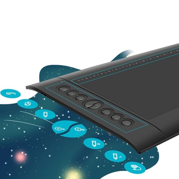 Grafikk nettbrett profesjonelt tegning digitalt nettbrett batterifri penn nettbrett