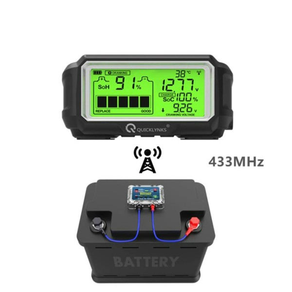 LED Batteri Tester Monitor Head Up Display Professionell Batteri Hälso Tester Verktyg
