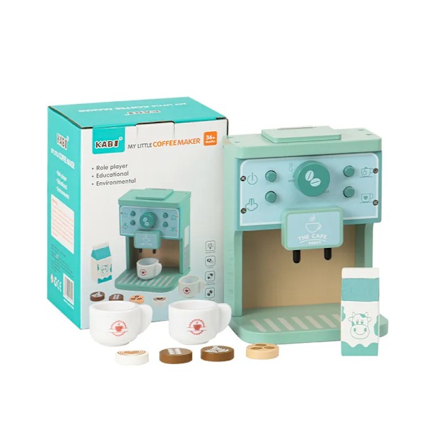Lek Kök Tillbehör  Trä Kaffe Set Set Tidig Utbildning Leksak