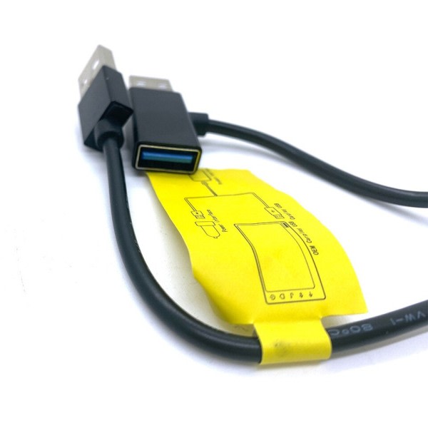 2 in 1 USB virta syöttö kaapeli auto laturiin