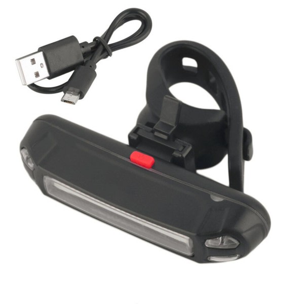 Natt Ridning Sykkel Baklys Utendørs Lys USB Lading Enkelt Lampe Fjell Sykkel Led Advarsel Baklys