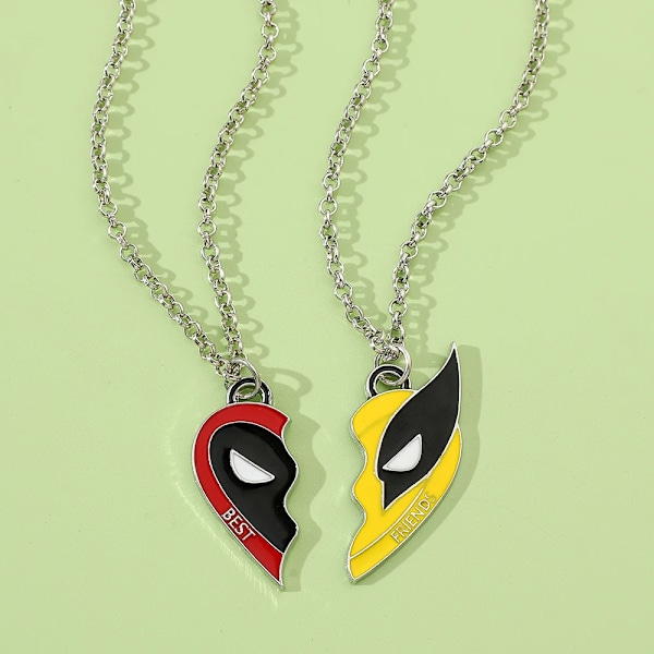 Deadpool & Wolverine Halsband Cool DIY Handgjorda Hänge Tillbehör