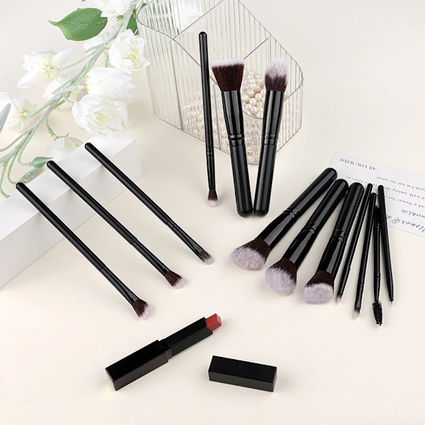 14 deler Sminke Børster Set  Soft Fluffy Foundation Blush