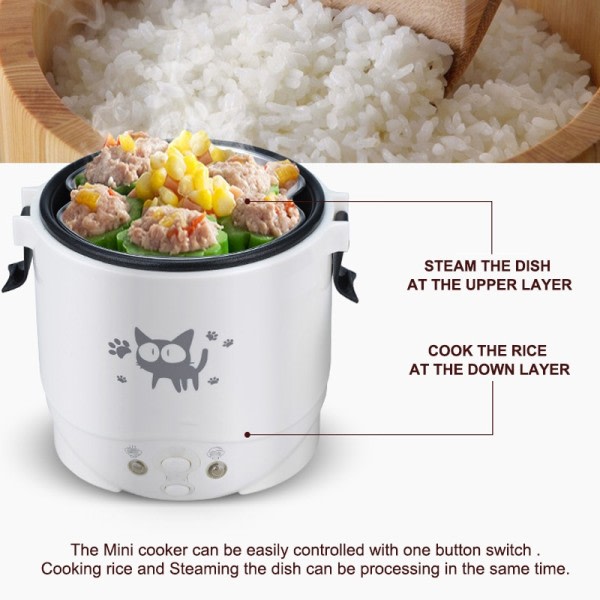 Sähköinen mini riisi liesi kannettava moniliesi kotitalous riisi liesi