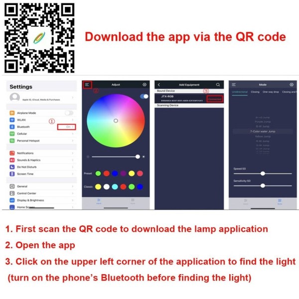 Smart RGB Symfoni Lyd Kontrol LED Lys Musik Rhythm Ambient Pickup Lampe Med App Kontrol