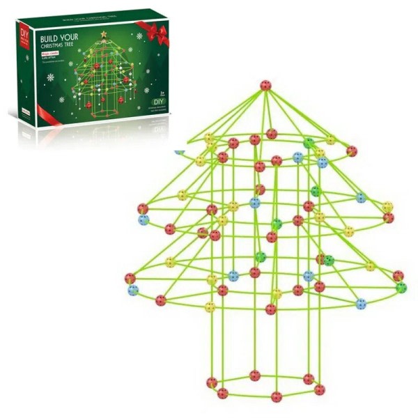 Montering Bygge Klodse Jule Træ Fort Bygning Kreativt BYG BLOK Pædagogisk legetøj
