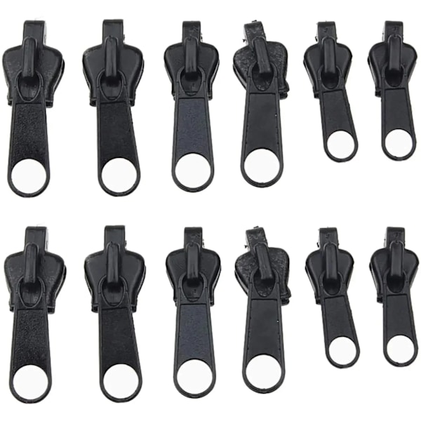 6 bitar Universal Instant Fix Zipper 3 Sizes Repair Kit