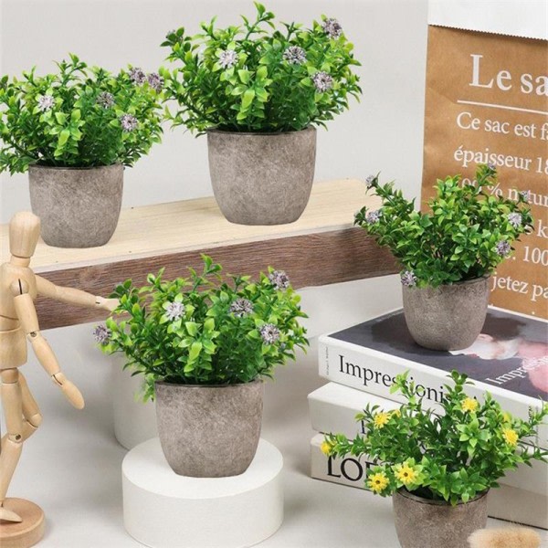 Mini Kunstige  Planter Bonsai  Mini Simulering Søde Velegnet til kontor Desktop Dekoration Bonsai